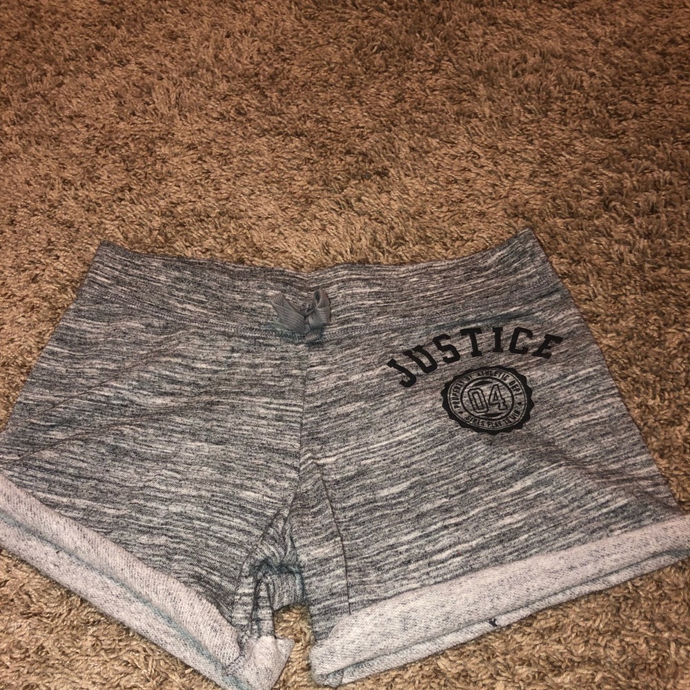 Grey justice shorts